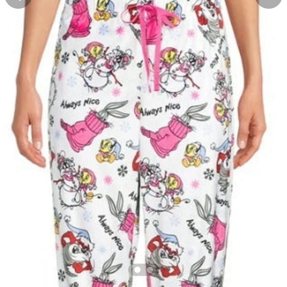 Pajama pants cuffed Looney Tunes womens new size 2X (18W-20W) polyester